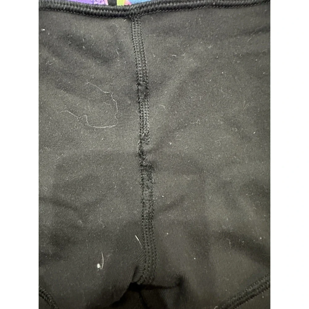 3 Ivivva black rollover girls short tights athletic purple pink Size‎ 10, 8